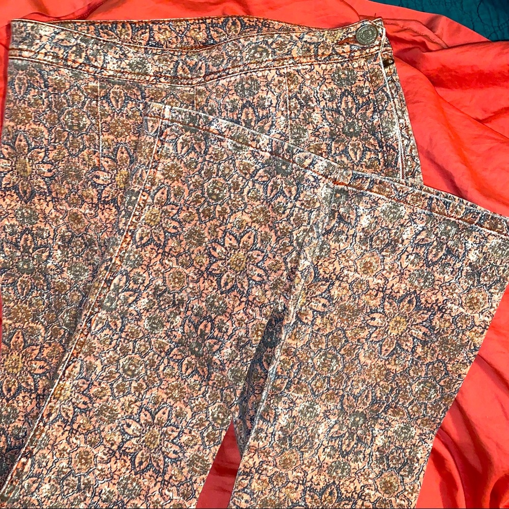 Free People Print Crop Kick Pant